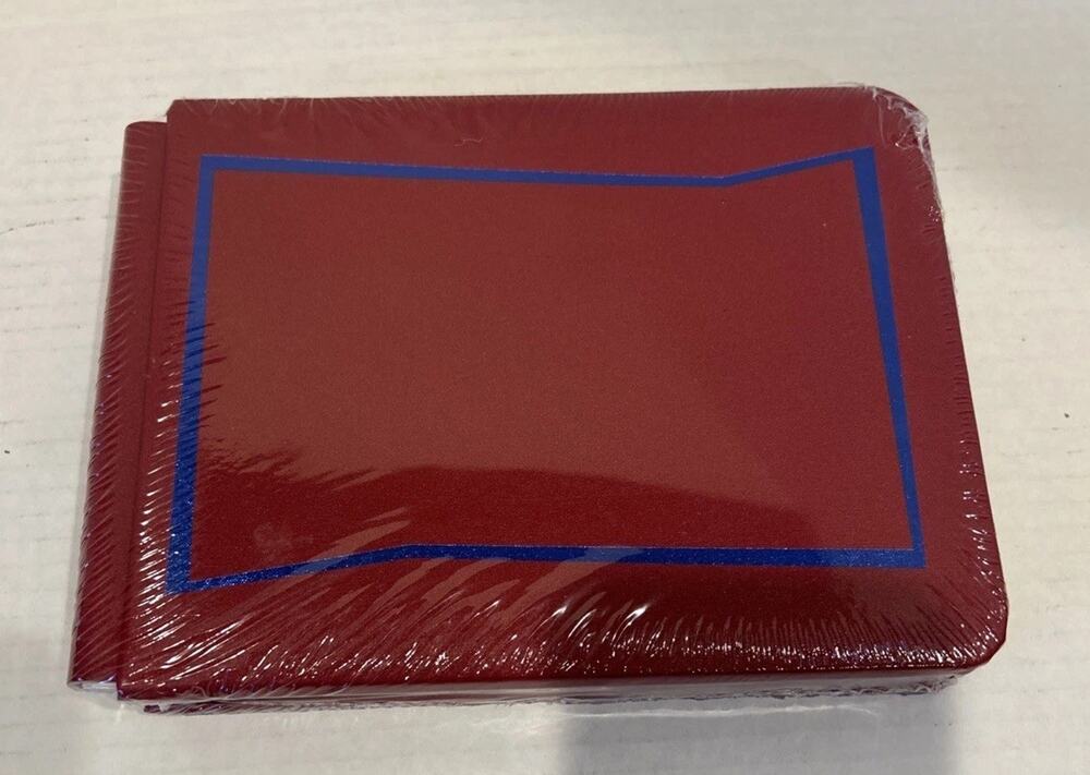 Creative Memories Photo Album 5x7 Red with Blue Foil Trim